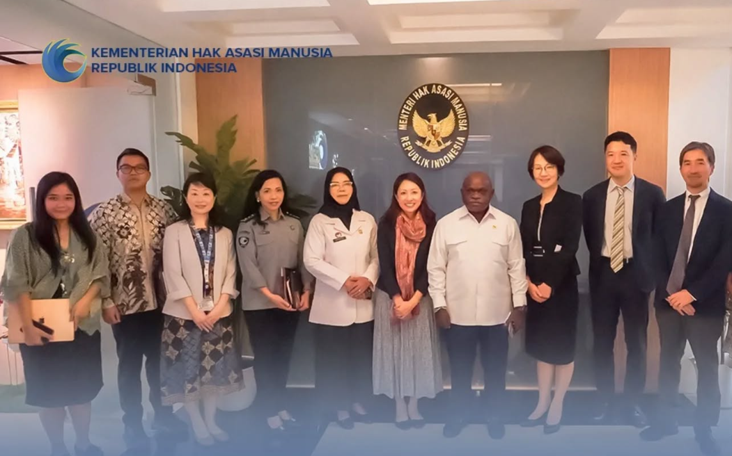 Perkuat komitmen bersama untuk hak asasi manusia, Kementerian HAM bersama JICA menjajaki peluang kerja sama yang lebih erat dalam Pembangunan HAM di Indonesia.