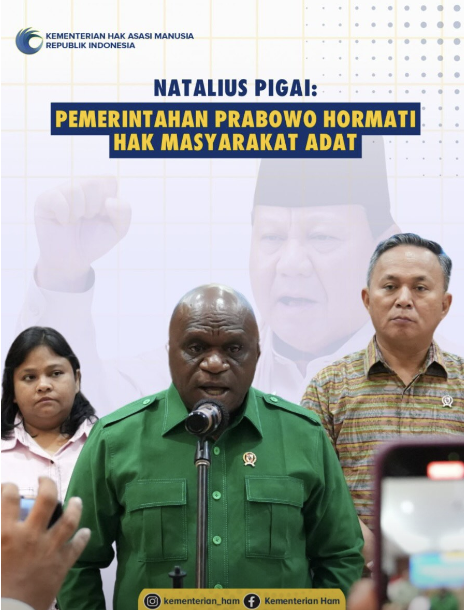 Natalius Pigai: Pemerintahan Prabowo Hormati Hak Masyarakat Adat